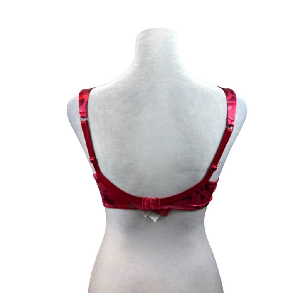 Vintage Victoria’s Secret Second Skin Satin Floral Underwire Bra Size 34C - Picture 7 of 9